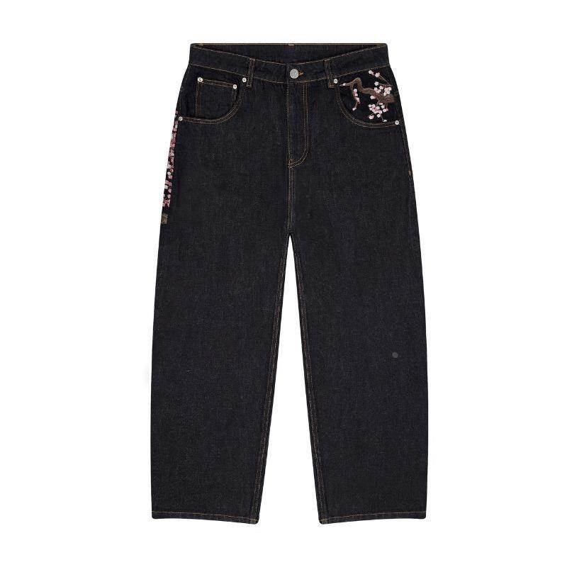 Blossom Embroidered Denim