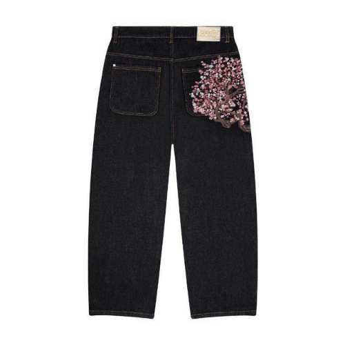 Blossom Embroidered Denim