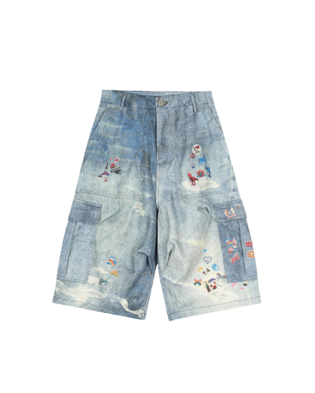 Chain Flower Jeans