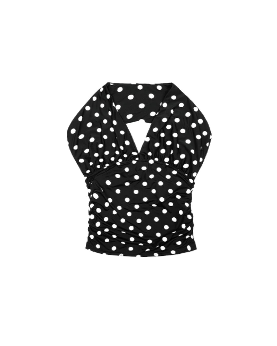 Polka Dot V-Neck Top