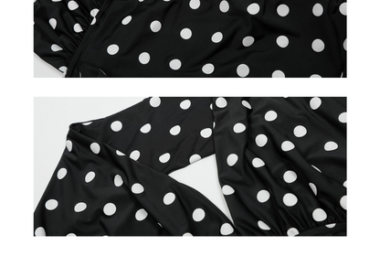 Polka Dot V-Neck Top