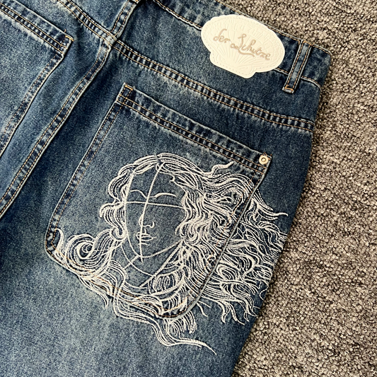 Venus Embroidered Denim