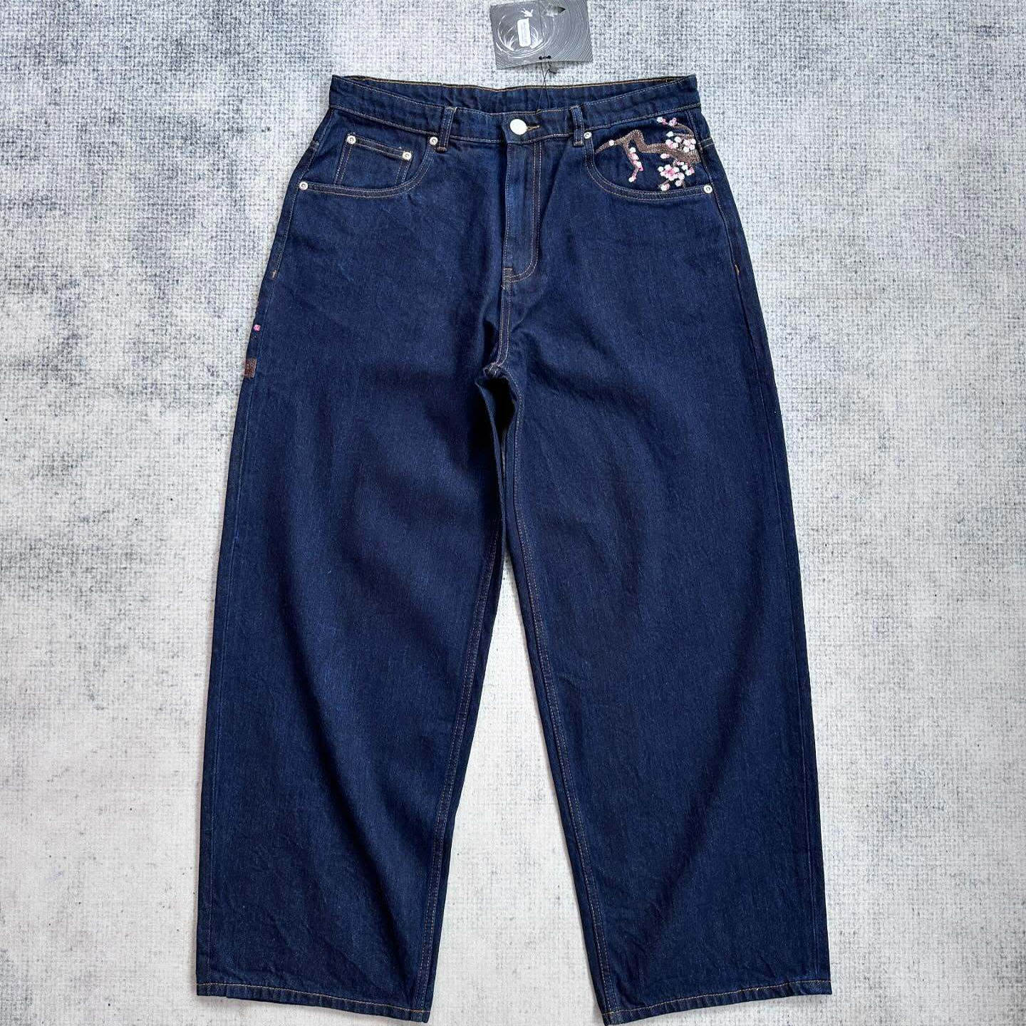 Blossom Embroidered Denim