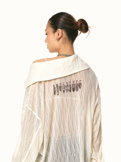 Textured Oversize Shirt