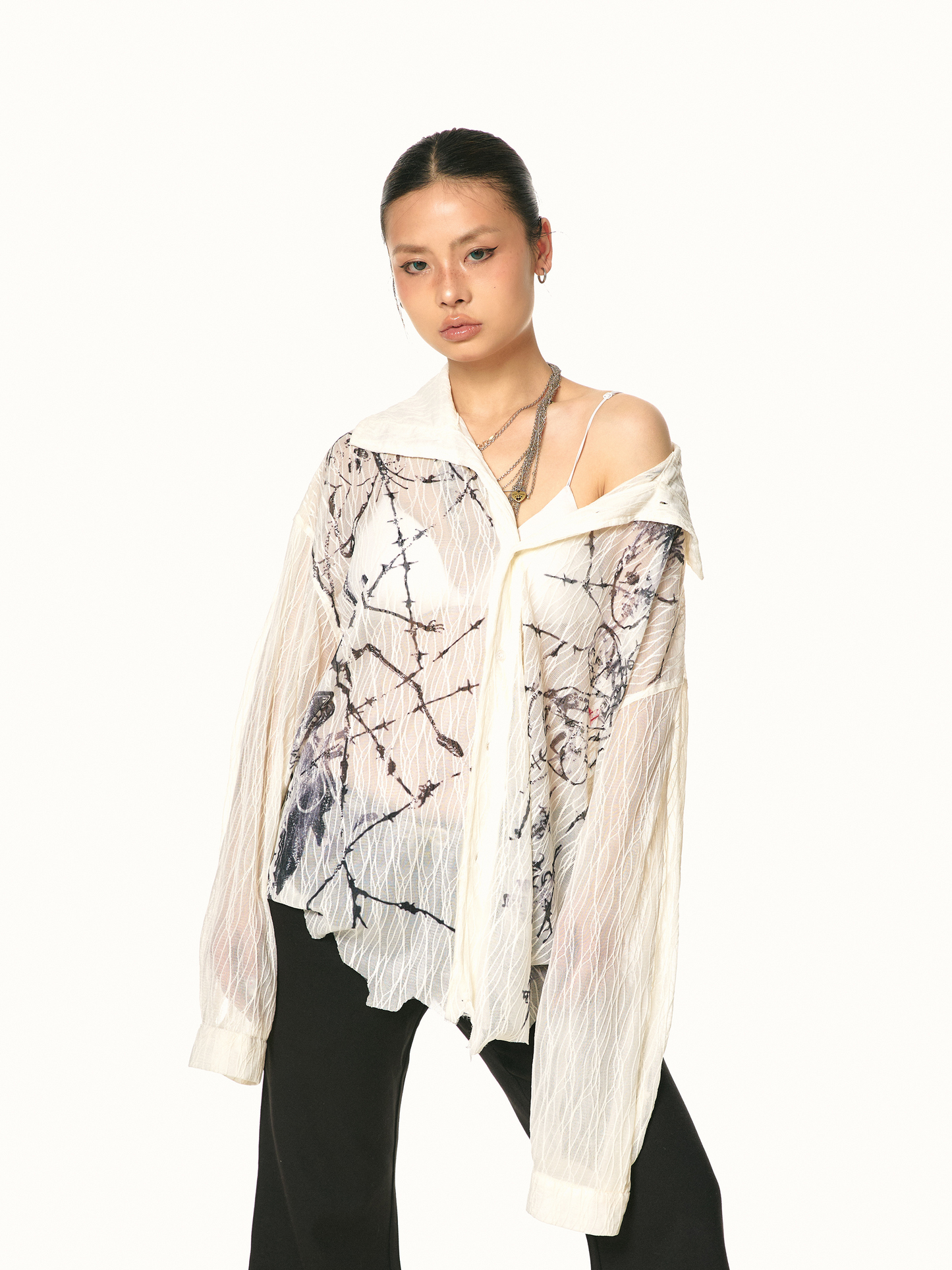 Textured Oversize Shirt