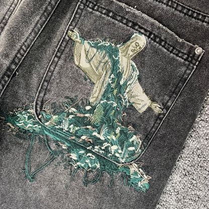 RIO Embroidered Denim