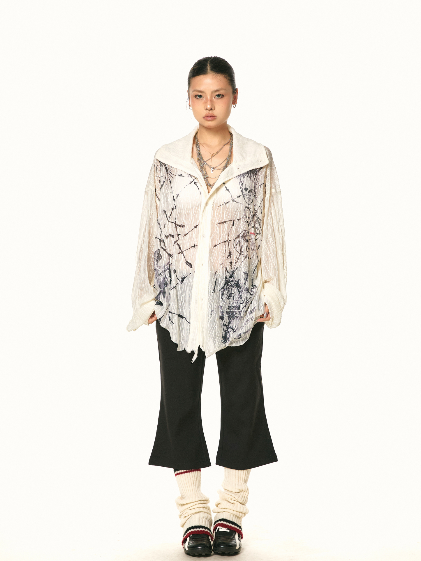 Textured Oversize Shirt